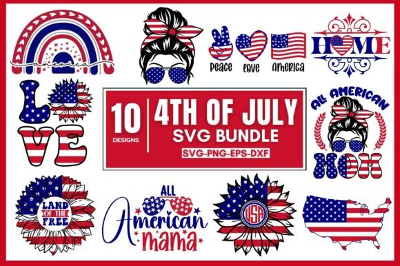 4th of July Quotes SVG Bundle: Graphics for Crafts & Content