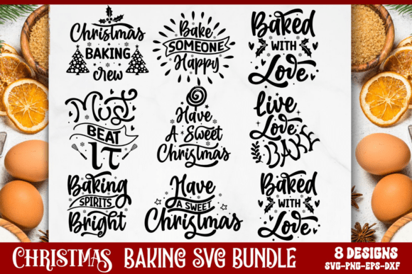 Christmas Baking SVG Bundle: Graphics for Crafts-Driven Branding