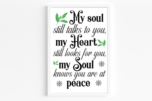 Christmas Memorial Quotes SVG 5: Graphics for Meaningful Crafts