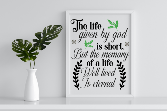 Christmas Memorial Quotes SVG 6: Graphics for Meaningful Crafts