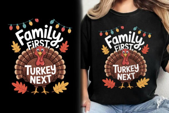 Family First Turkey Next Graphics & T-Shirt Designs