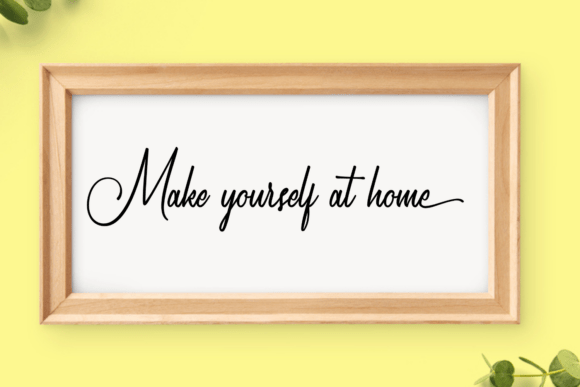 Make Yourself at Home SVG: A Graphic Design Asset for Crafts and Branding