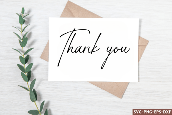Thank You SVG for Blog Graphics and Crafts
